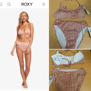 Roxy Sandy Treasure Underwire Bandeau Bikini Set